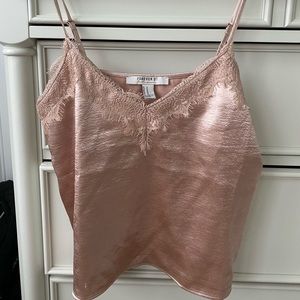 Forever 21 Silk Champagne Tank